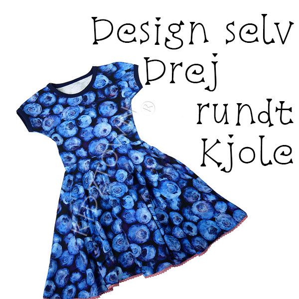 Design selv rundt kjole