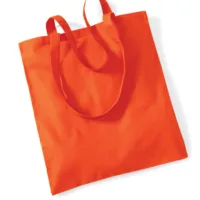 Mulepose med navnebogstave orange