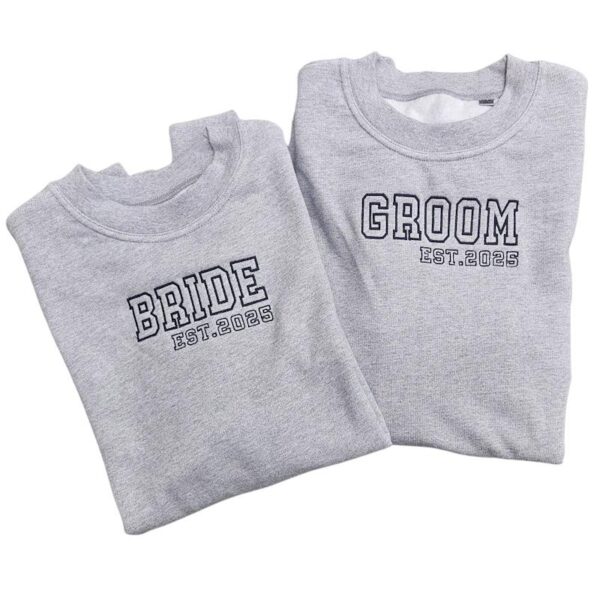Sweatshirt Bride  Groom Sæt med 2 bluser